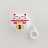 Силиконовый чехол для наушников с милым мультяшным Lucky Cat для Samsung Galaxy Buds 2 Pro Live, чехол для Galaxy Buds2 Pro, полная защита с ремешком