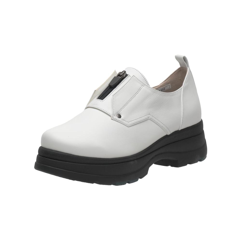 Monet Monk Strap Loafers 883302 Women's White 23.5 Cm 4E