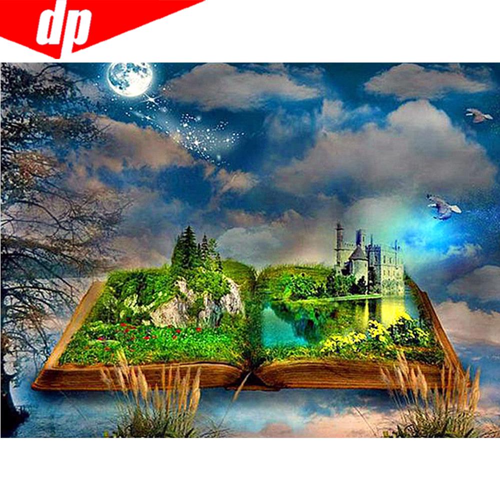 Diamond Painting Full Drill Round Scenery Diamond Embroidery Scenic Hobby And Handicraft
