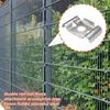 Stainless Steel Material Fence Attachment Clamps Anti-theft Design Mesh Fixing Mesh Fence Bracket Metal Bracket 10X Quantity