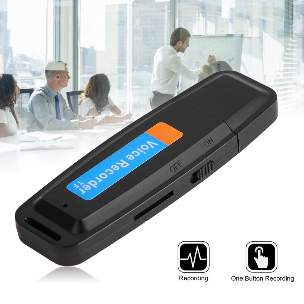 2G USB Disk Flash One Click Recording Voice Recorder for Meetings Lectures Interviews