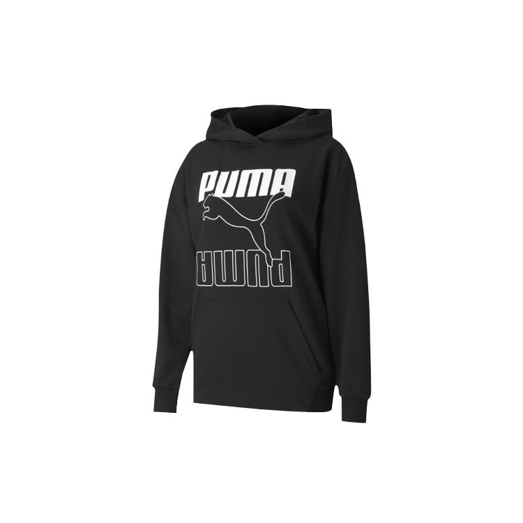 Puma Спортивная толстовка с капюшоном и принтом логотипа Rebel, женская, черная, 586521-01