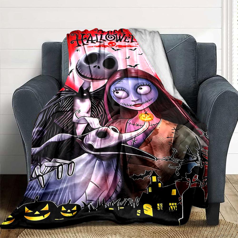 Happy Halloween Night Blanket Soft Throw Blanket For Home Bedroom Bed Sofa Travel Office Solid Christmas Blanket