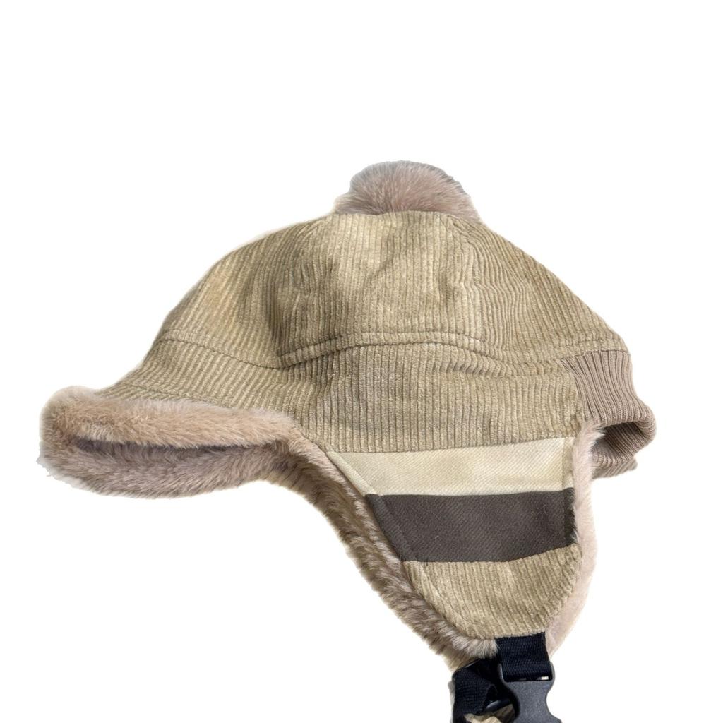 Новая зимняя плюшевая шапка с защитой ушей для женщин, вельветовая плюс бархатная теплая шапка-ушанка, защита от холода, кепка с козырьком, шапка-авиатор, тренд