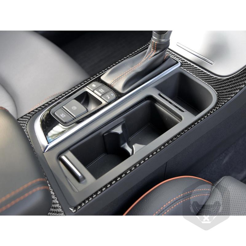 Для Hyundai Sonata 9 2015 2016 2017 Накладка на коробку передач Наклейка из настоящего углеродного волокна Аксессуары для интерьера автомобиля