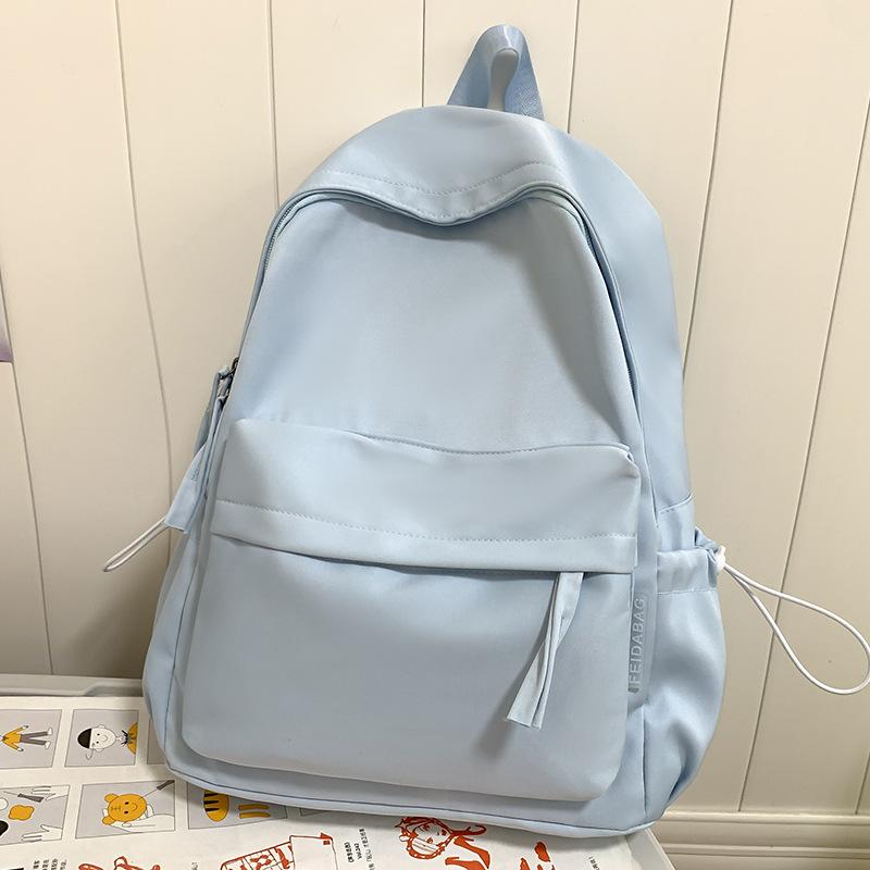Children's Elementary School Students Junior High School Students College Students Backpacks Solid Color Shoulders