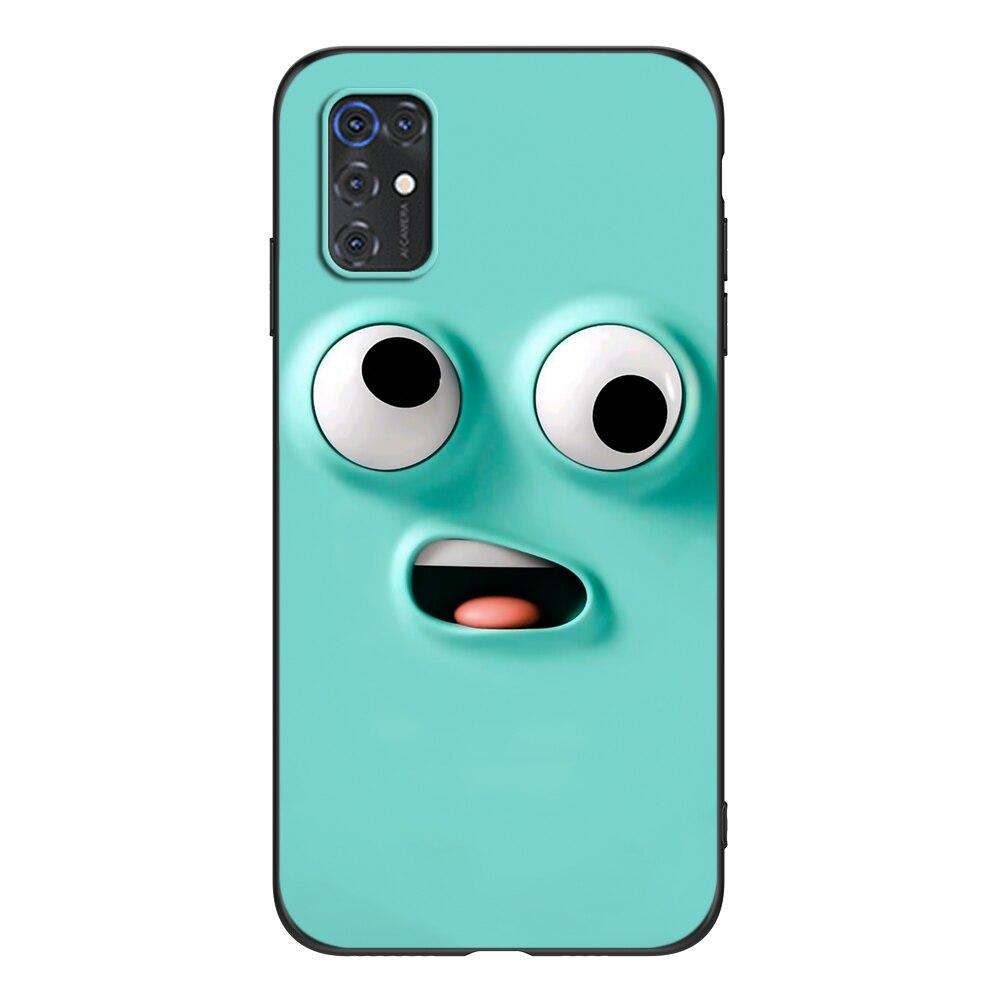 Для смартфона ZTE Blade V2020 задняя крышка черный чехол из ТПУ милый забавный