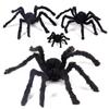 Party Supplies Prank Props Black Plush Spider Bar Ornament Halloween Decoration Haunted House