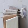 Towel Rod Solid 180 Degree Rotatable Anti-corrosion Strong Load Bearing Organizer Rack Bathroom Toilet Supplies