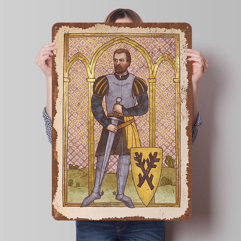 Kingdom Come Deliverance Жестяные Постеры Индивидуальные Настенные Арт-Объекты Ретро Винтажные Металлические Жестяные Вывески для Дома и Декора Игровые