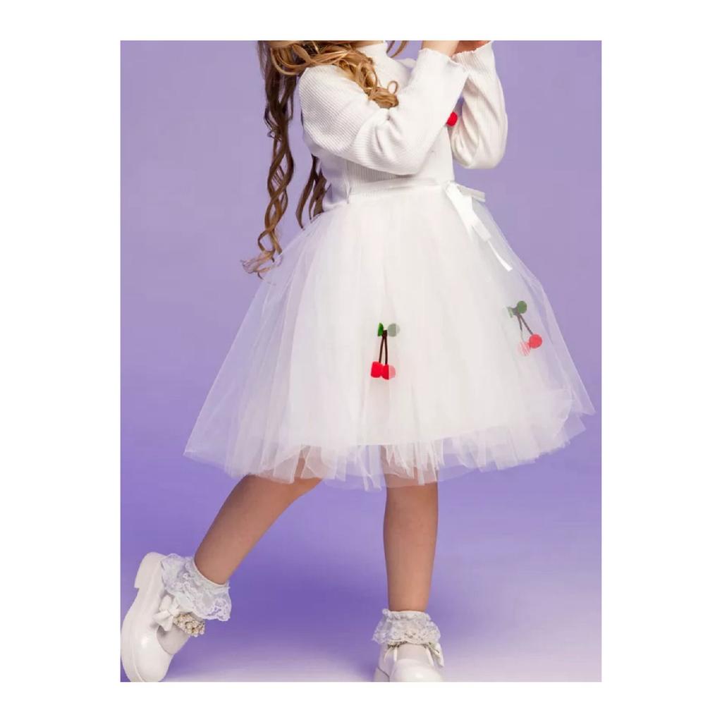 Платье-пачка вишневого цвета