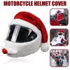 Santa Cycling Helmet Christmas Motorcycle Helmet Cover Full Face Safe Hat Santa Claus Racing Cap Merry Christmas Decoration Gift