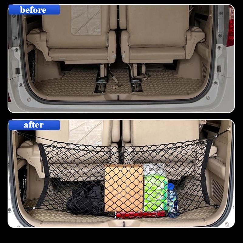For Toyota Alphard Vellfire 10/20/30/40 2008-2025 Series Trunk Storage Bag Vtrunk Storage Net Pocket Car Accessories Storage Bag