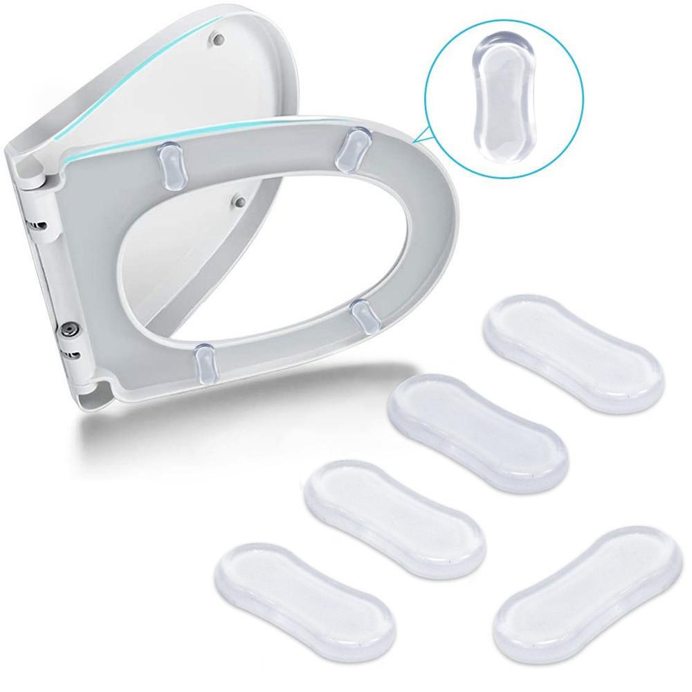 5 шт. Наклейка против столкновений на крышку унитаза, бесшумная наклейка против столкновений, прозрачная резиновая подушка, мебель, наклейка против столкновений, материал Nano PU
