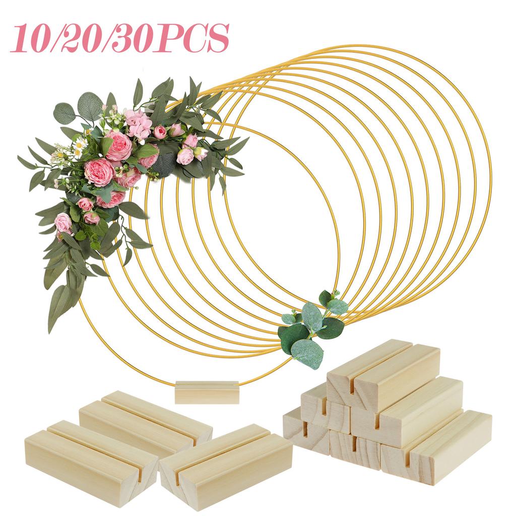 Металлический цветочный обруч гирлянда украшение стола венок для свадьбы центральные украшения деревянные держатели карт цветочная гирлянда домашний реквизит для вечеринки