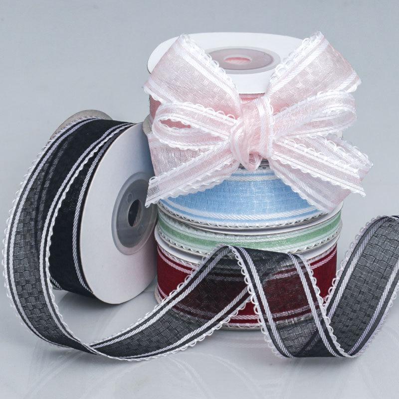 2,5 см прозрачный бутон кружева снежная марля тесьма ручной работы бант для волос головной убор аксессуары цветы упаковка декоративная лента поделки изготовление лент