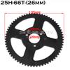 62 64 66 68 70 72 74 76 78T 80T Tooth 25H 26MM Rear Sprocket Mini Moto ATV Quad Dirt Pit Pocket Bike Chopper 47CC 49CC Parts