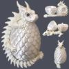 Двухроговый Драконий Яйцо 3D Печатный Сочлененный Набор Суставов Креативная Головоломка Игрушка Детский Подарок на День Рождения Декор Украшение