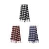Star Plaid Scarf Women's Winter High-end Sense Autumn and Winter New Tassel Shawl Mohair Scarf