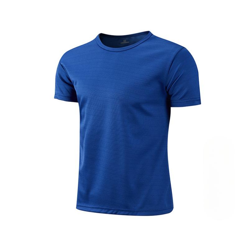 Summer Round Neck T-shirt Quick Dry Clothes Work Clothes Short-sleeved T-shirt