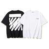 1189 2025 Summer New Wave Stripe Pattern Printed Short Sleeved T-shirt for Men and Women