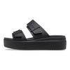 Crocs Бруклинские низкие тапочки сандалии женские черные