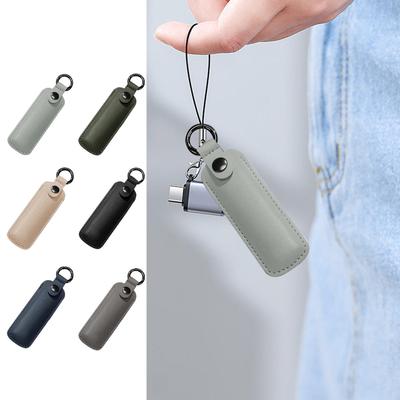 Чехол для USB-флешки Маленький Портативный Чехол для хранения и переноски Защитная крышка Коробка для защиты USB-накопителя с кольцом для ключей Различное применение