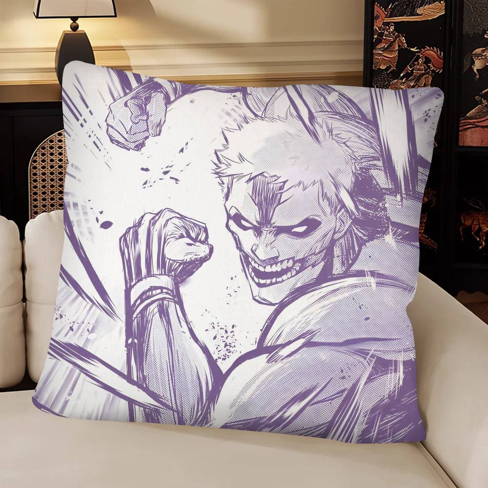 Anime RReiner Braun Pillow Case Fashion Square Pillowcase Bedroom Sofa Room Ins Decoration Leisure