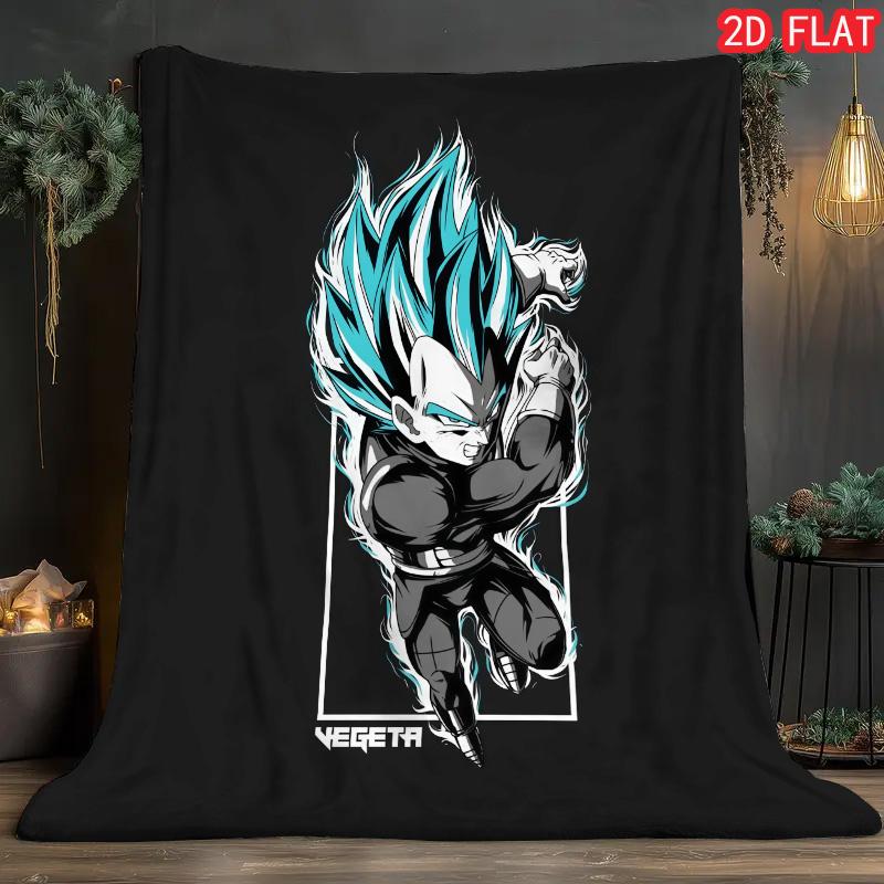 Dragon Ball Fade Resistant Blanket Soft Durable Flannel Throw for Living Room Bedroom Anime Lovers THW