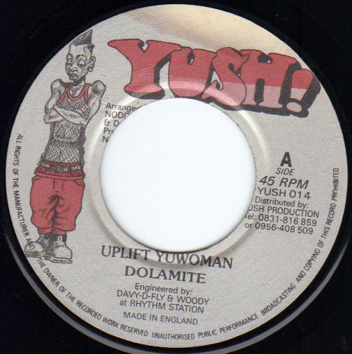 7-дюймовая пластинка DOLAMITE Uplift Yu Woman YUSH014 Yush UK Reggae Ska Dub Б/у