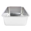 Stainless Steel Open Cat Litter Box Large Rust Resistant Stick Proof Surface Litter Pan with High