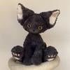 Swag Cool Devon Rex Cat Plushie, мягкие вьющиеся волосы, дух черных кошек, котенок, плюшевые игрушки, подарок на день рождения для девочек и мальчиков, подарок