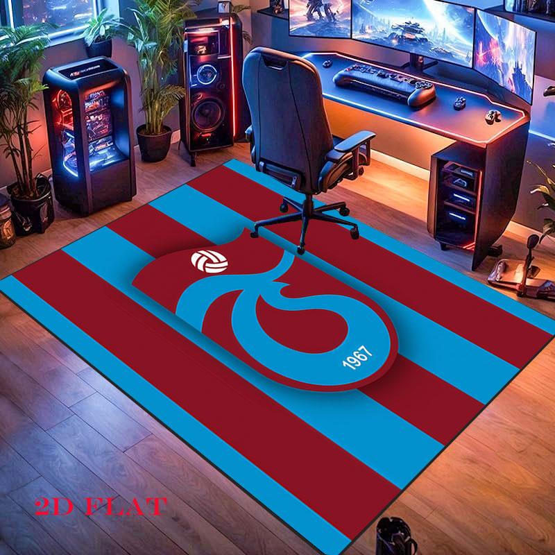 Ковер Trabzonspor для гостиной, спальни, дома, украшение дивана, нескользящий коврик для игр детей