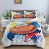 Basketball Sport Basketry Duvet Cover Ball for Children Boys Play Game Basketball Fan Polyester Quilt Cover Bedroom Decorations