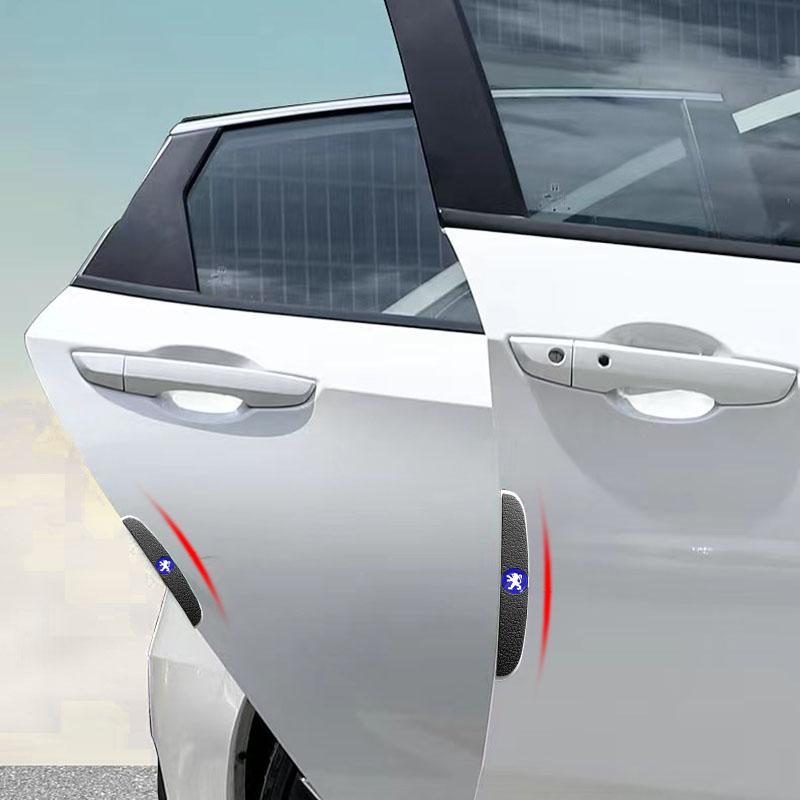 4 шт. Автомобильные противоударные полоски на двери Наклейки для защиты зеркал заднего вида Для Peugeot 308 408 508 RCZ 208 3008 2008 206 207 108 406 407 408 206 207 208