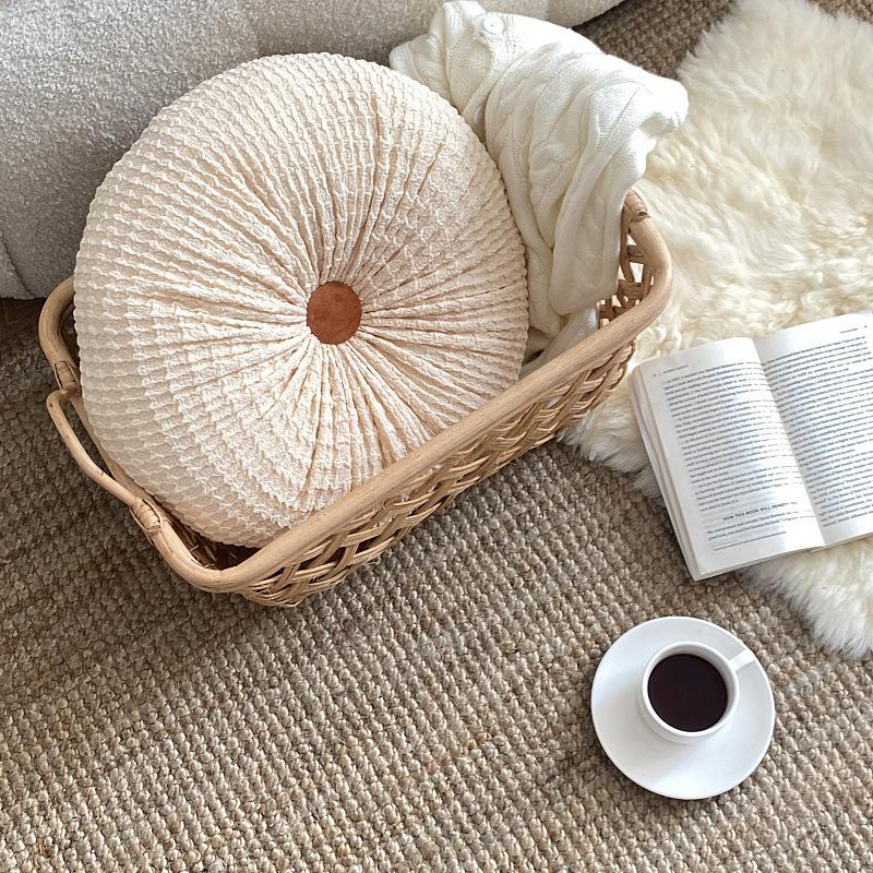 Европейский легкий роскошный стиль диаметром 40 см, однотонный оконный коврик ручной работы, татами-футон, обеденный стул, подушка для офисного сиденья