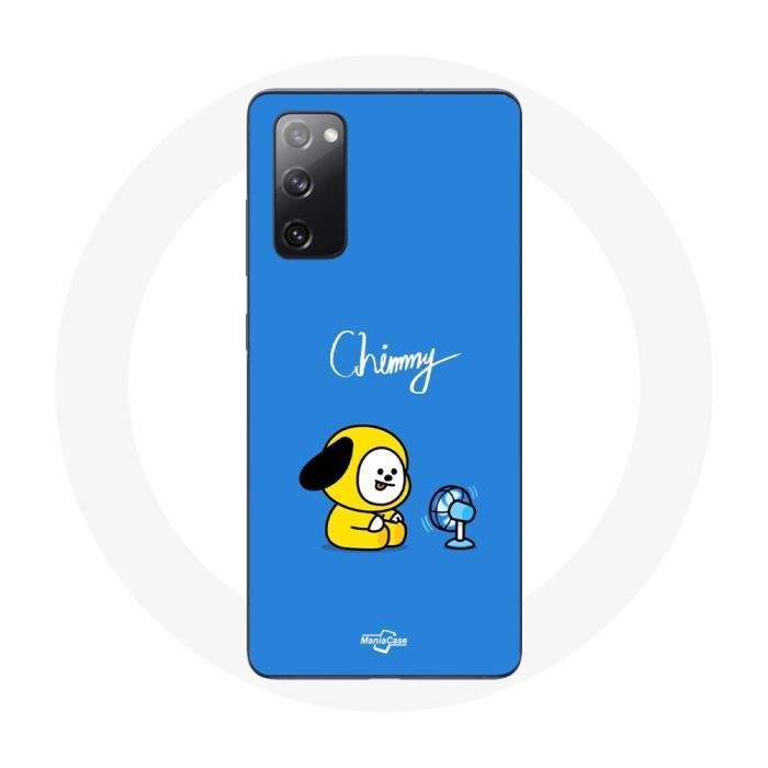 Coque pour Samsung Galaxy S20 FE Bangtan BTS BT21 Chimmy Jimin Fond Bleu