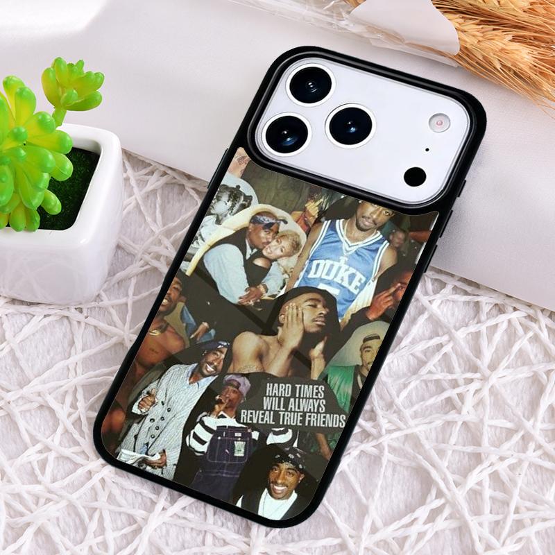 Чехол для телефона Freddo 2Pac Tupac Shakur для iPhone 17 Air 16 15 11 12 14 13 Pro Max Ударопрочный чехол