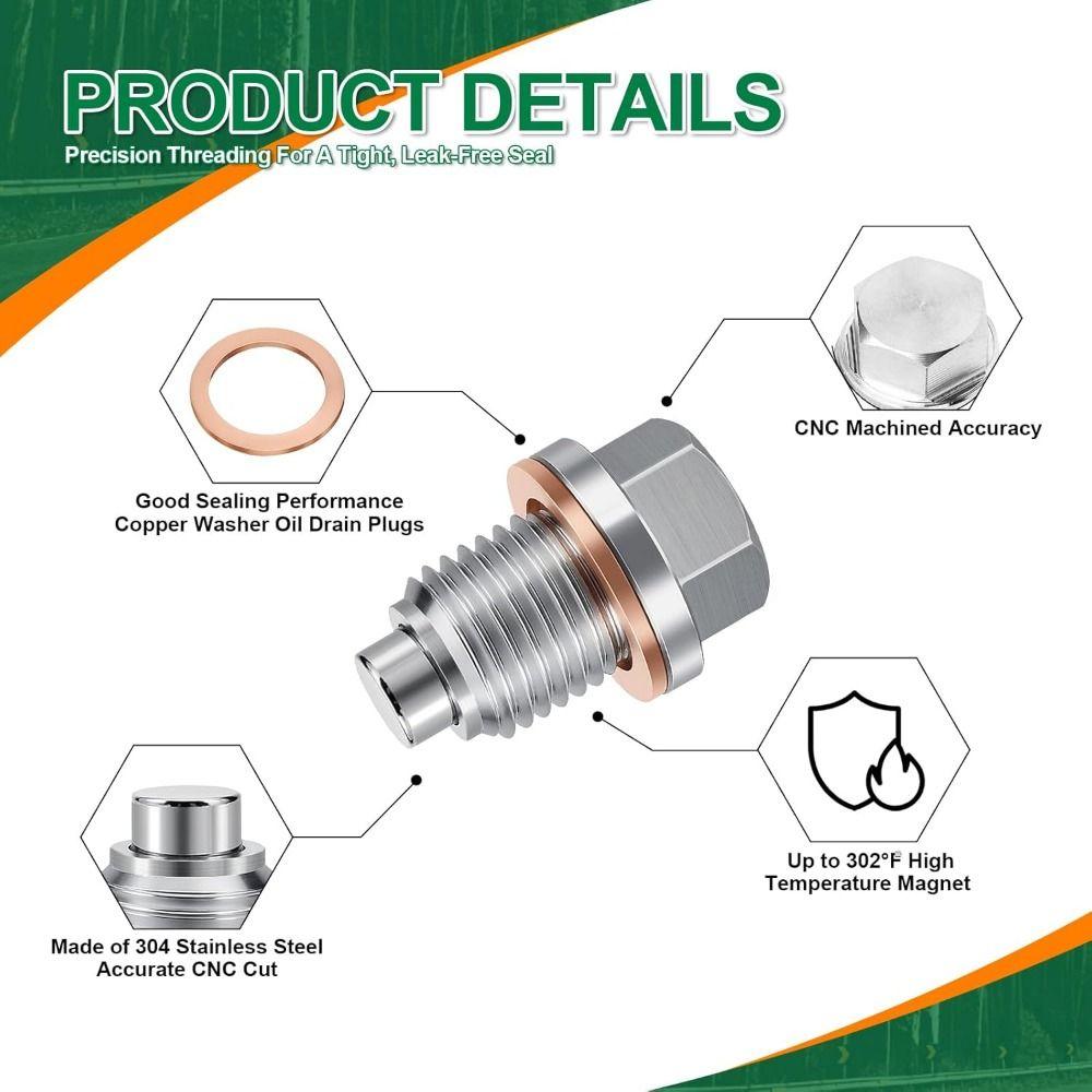 Magnetic Magnetic Oil Pan Plug M12 M14 M16 M18 M20 Oil Drain Sump Nut Motorcycle Maintenance