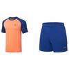 Li Ning Ping Pong Rookie Series Solid Color Round Neck Pullover Short Sleeve T-Shirt Mid Waist Straight Leg Shorts Casual Sports Set AATT003-6