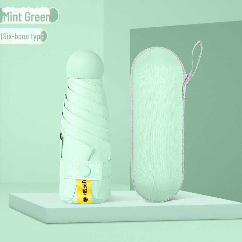 Компактный зонт-держатель для карточек, складывающийся на 60%, — легкий, защищающий от УФ-излучения, для двойного использования на солнце и в дождь