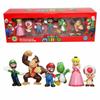 Six Piece Super Mario Bros Action Figure Toys Set Featuring Luigi Yoshi And Mushroom Collectibles For Kids