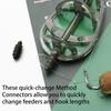 Carp Tackle Equipment Terminal Bead Fishing Rigs Connector Bead Fishing Feeder Line Holder Trough