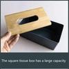 Creative Rectangular Tissue Box Hotels Guesthouses High-end Wooden Cover Paper Box Home Multifu Mobile Phone Storage Paper Boxs