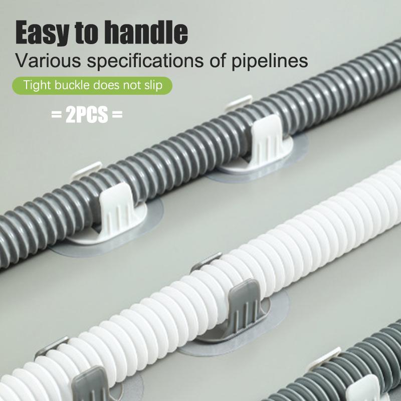 Держатель сливного шланга стиральной машины Самоклеящийся Без перфорации Бытовой Барабанная стиральная машина Выпускная труба Фиксирующая пряжка Хомут для трубы