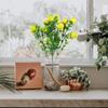 Garden for Home Bonsai Greenery Decoration Lemon Branch with Green Leaves Artificial Fruit