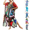 Ladies Loose Beach Cover Up Robe Vacation Sun Shirt Cover Up