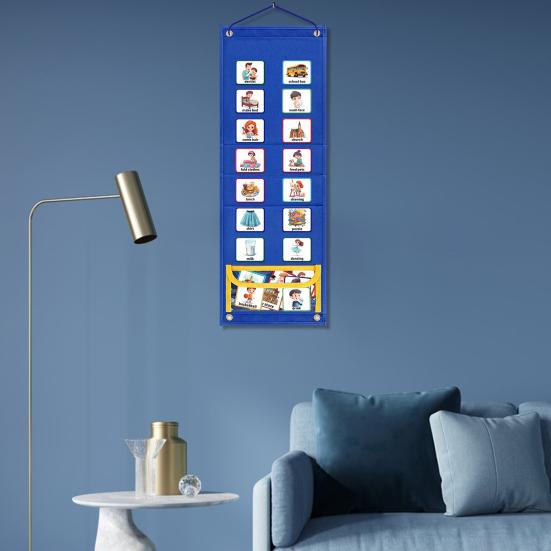 1 комплект, детское визуальное расписание, 2-в-1, инструмент для ежедневного рутинного обучения, складной детский визуальный график для домашней школы