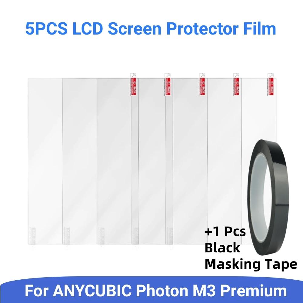 5pcs Screen Protector Film Scratch-Resistant Protective Films for Anycubic Photon M3 Premium LCD Resin 3D Printer Accessories