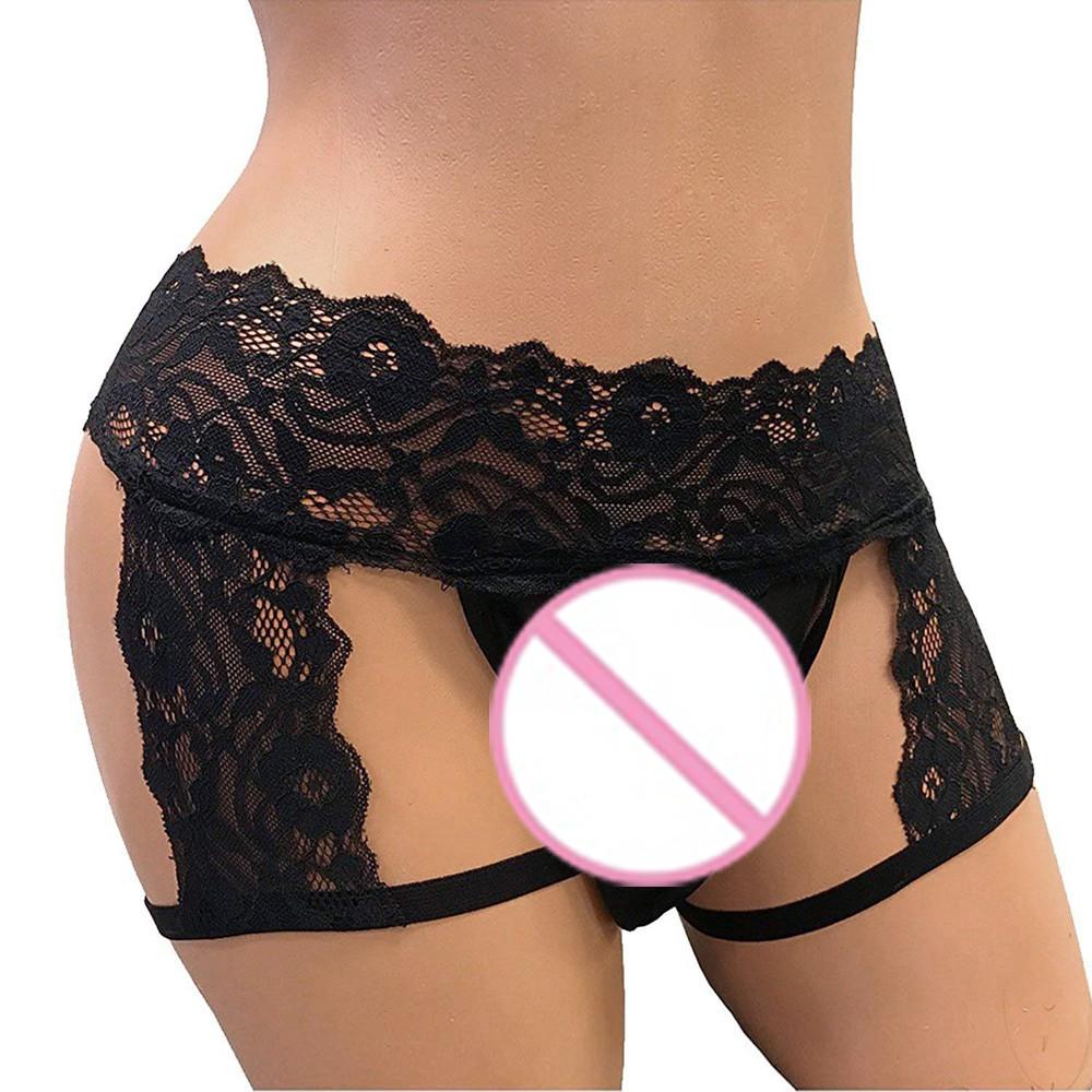 Мужское сексуальное нижнее белье Sissy, кружевные стринги, трусы-бикини с карманом, трусы-боксеры для геев с карманом для пениса, мужские трусы, сексуальное нижнее белье